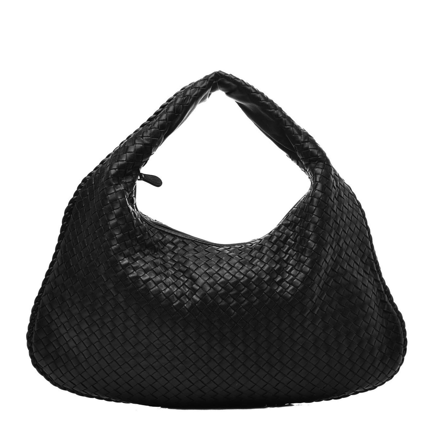Nappa Intrecciato Large Veneta Hobo Black