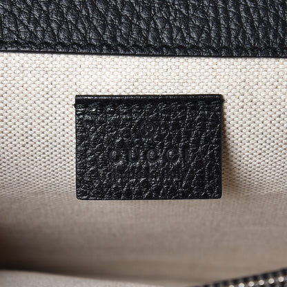 Gucci Pebbled Calfskin Small Dionysus Shoulder Bag Black 6 of 7