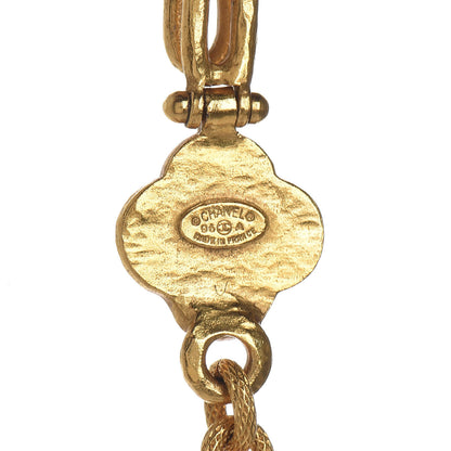 Chanel CC Pendant Chain Necklace Gold 4 of 4