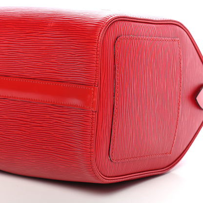Louis Vuitton Epi Speedy 25 Castillan Red 9 of 10