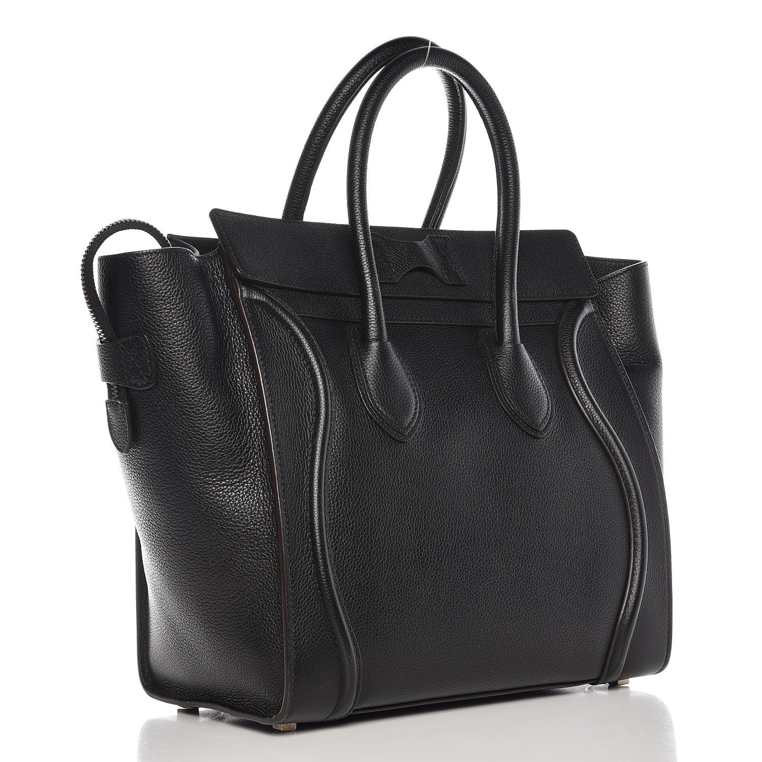 Celine Drummed Calfskin Mini Luggage Black 3 of 11