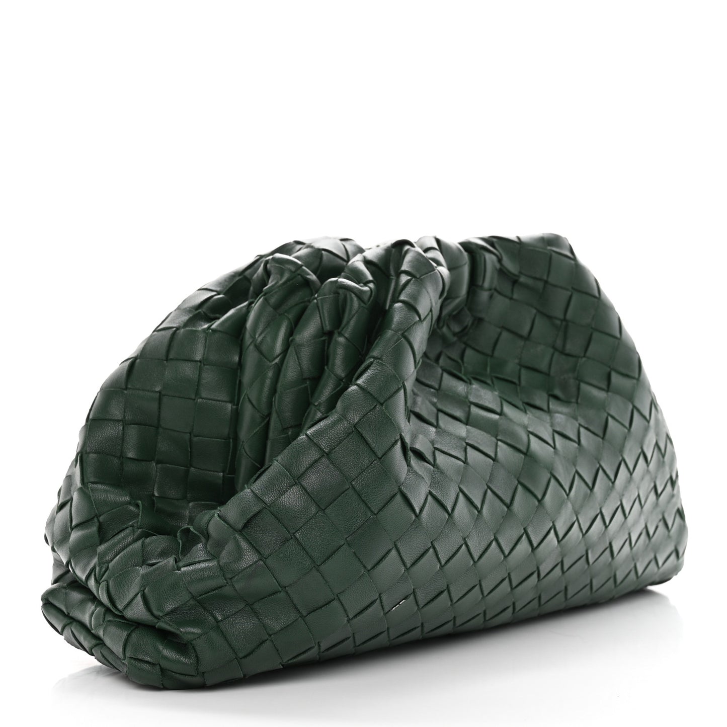 Nappa Maxi Intrecciato The Pouch Oversized Clutch Raintree