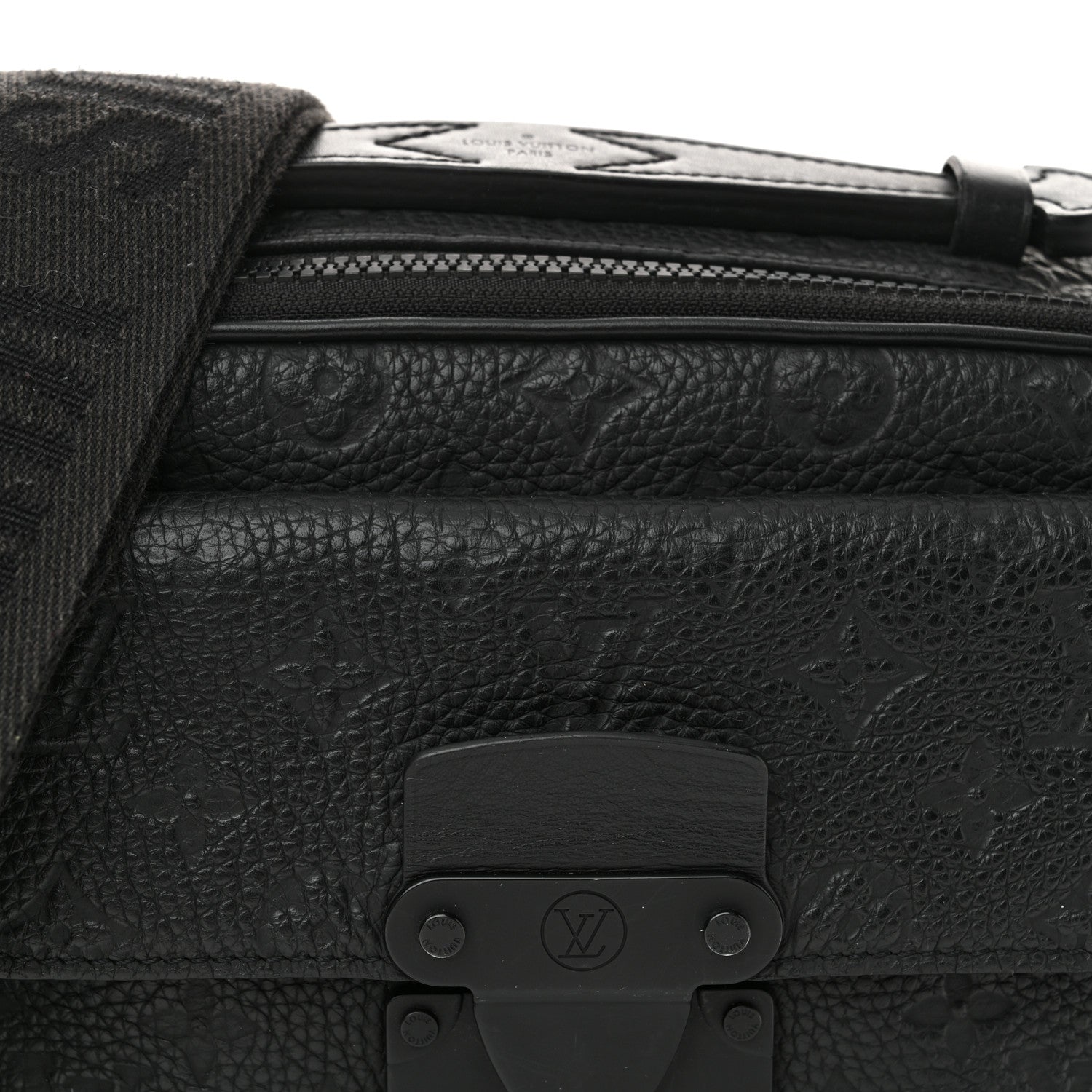 Louis Vuitton Taurillon Monogram S Lock Messenger Black 7 of 13