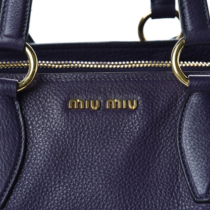 Miu Miu Vitello Daino Tote Uva 9 of 11