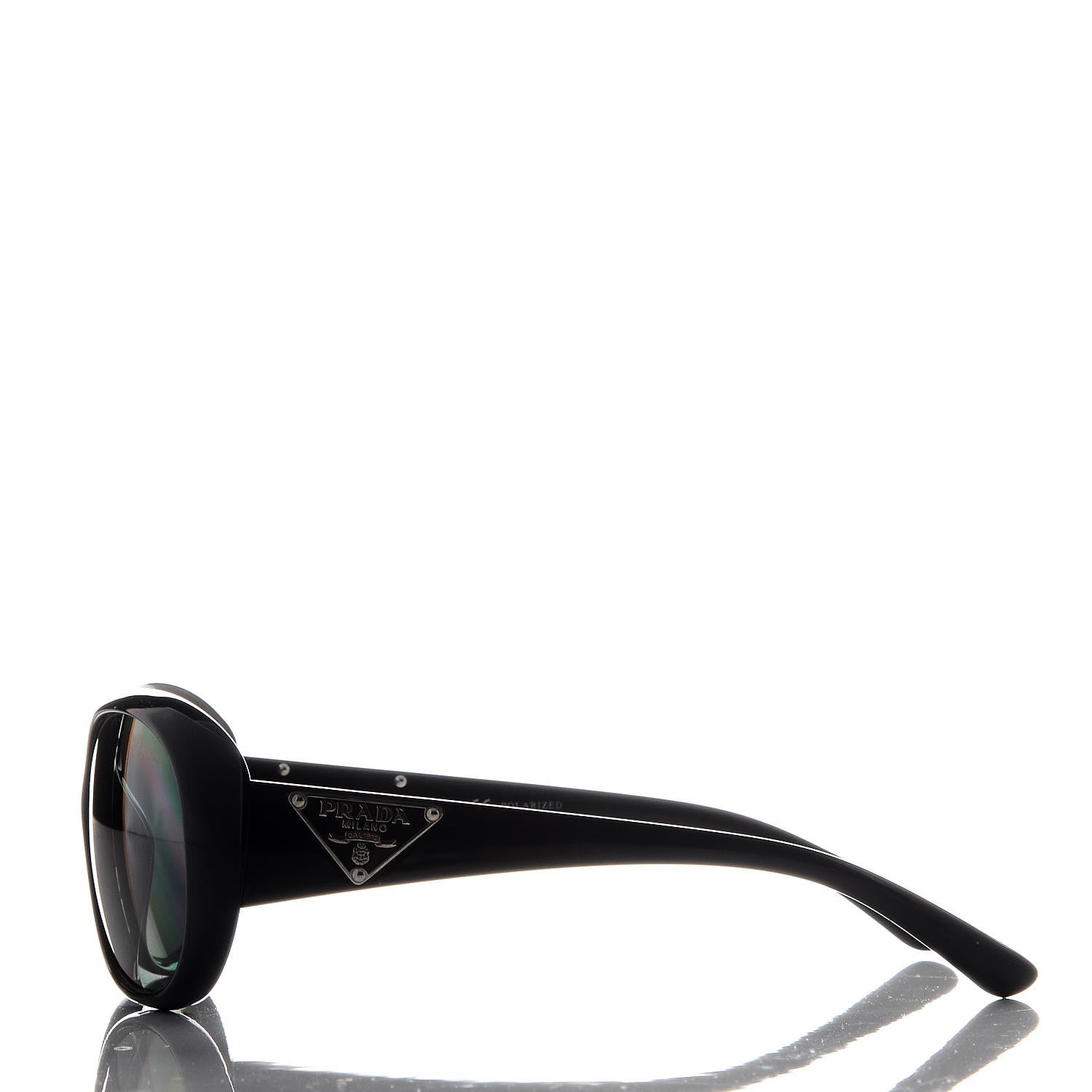 Prada Polarized Sunglasses SPR 27L Black 3 of 8