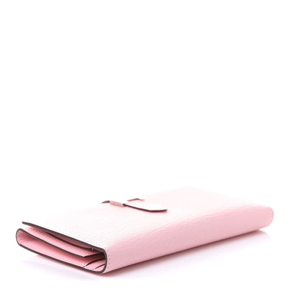 Hermes Chevre Mysore Tri-Fold Bearn Wallet Rose Sakura 4 of 10