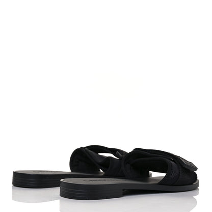 Christian Dior Technical Stretch Fabric Camouflage Dio(r)evolution Slide Sandals 38 Black Military 4 of 9