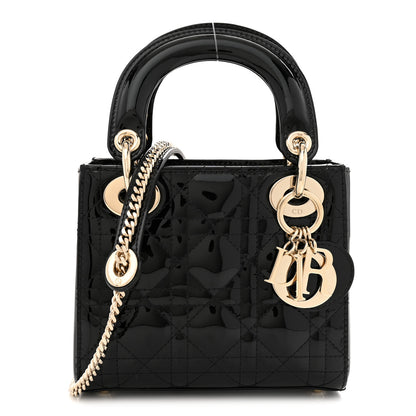 Christian Dior Patent Cannage Mini Lady Dior Black 1 of 11