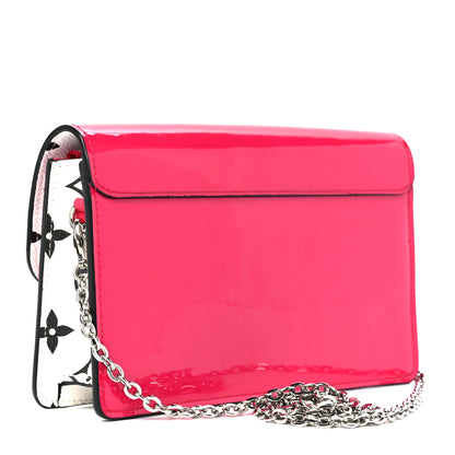 Louis Vuitton Patent Calfskin Monogram Cherrywood Chain Wallet Berlingot Pink 3 of 10