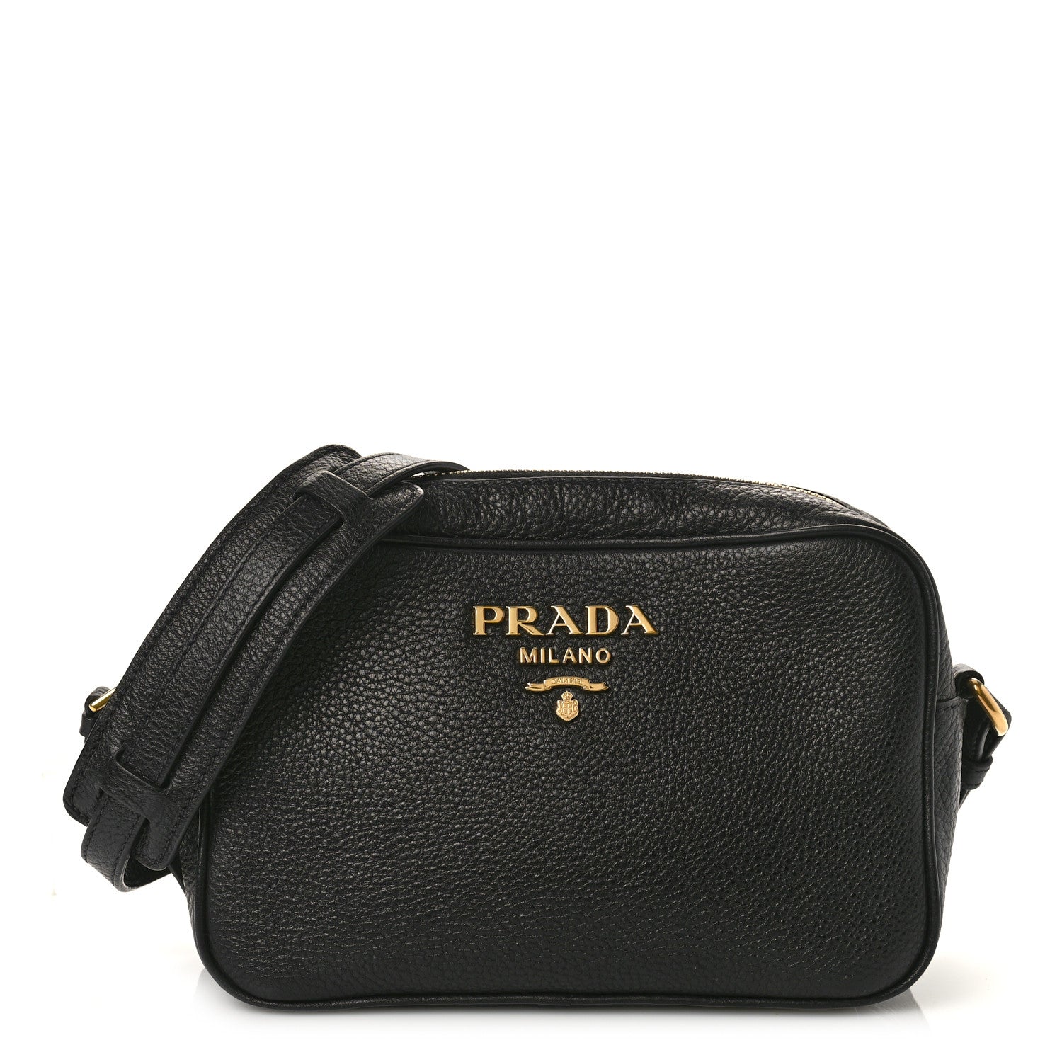 Prada Vitello Phenix Camera Bag Black 1 of 9