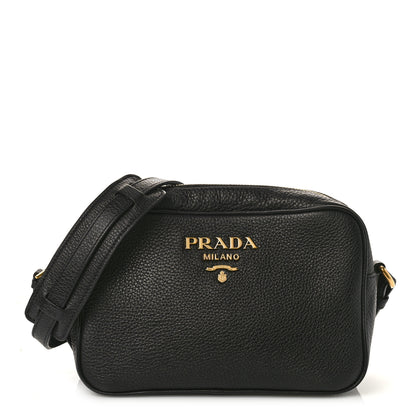 Prada Vitello Phenix Camera Bag Black 1 of 9