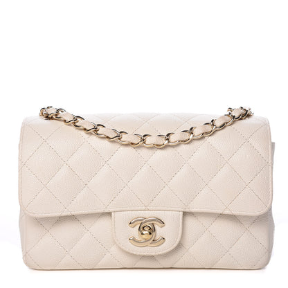 Chanel Caviar Quilted Mini Rectangular Flap White 1 of 14