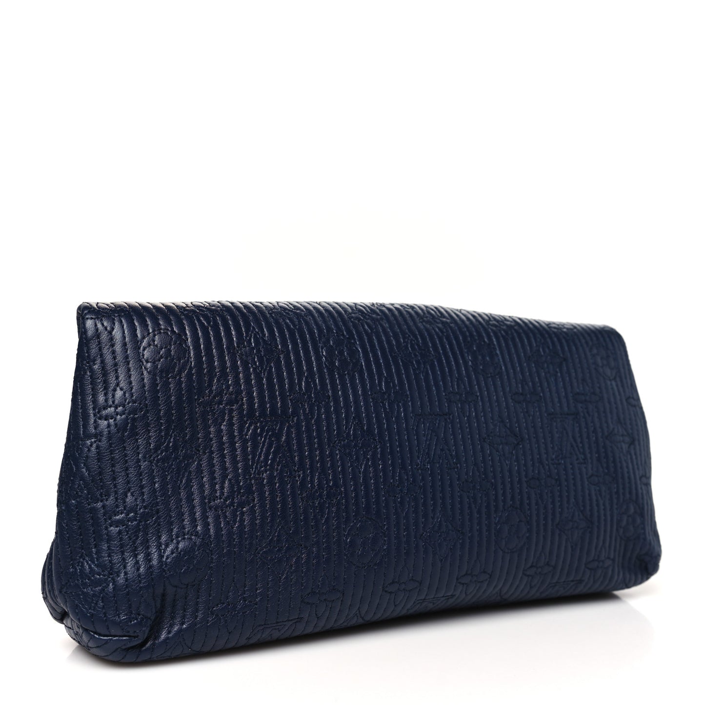 Calfskin Quilted Monogram Altair Clutch Marine