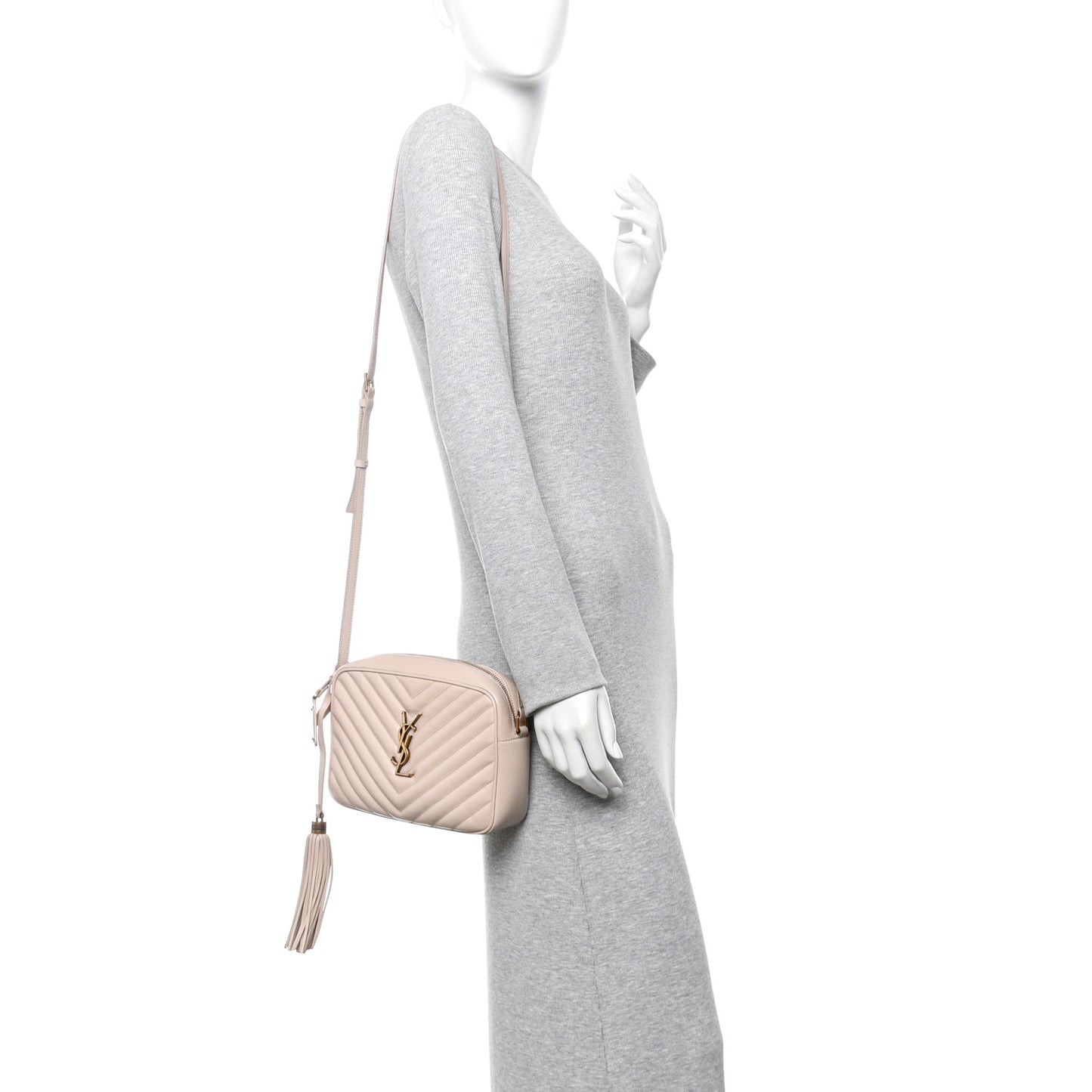 Calfskin Matelasse Monogram Lou Camera Bag Light Pink