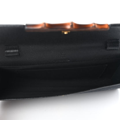 Gucci Monogram Bamboo Bar Clutch Black 11 of 12