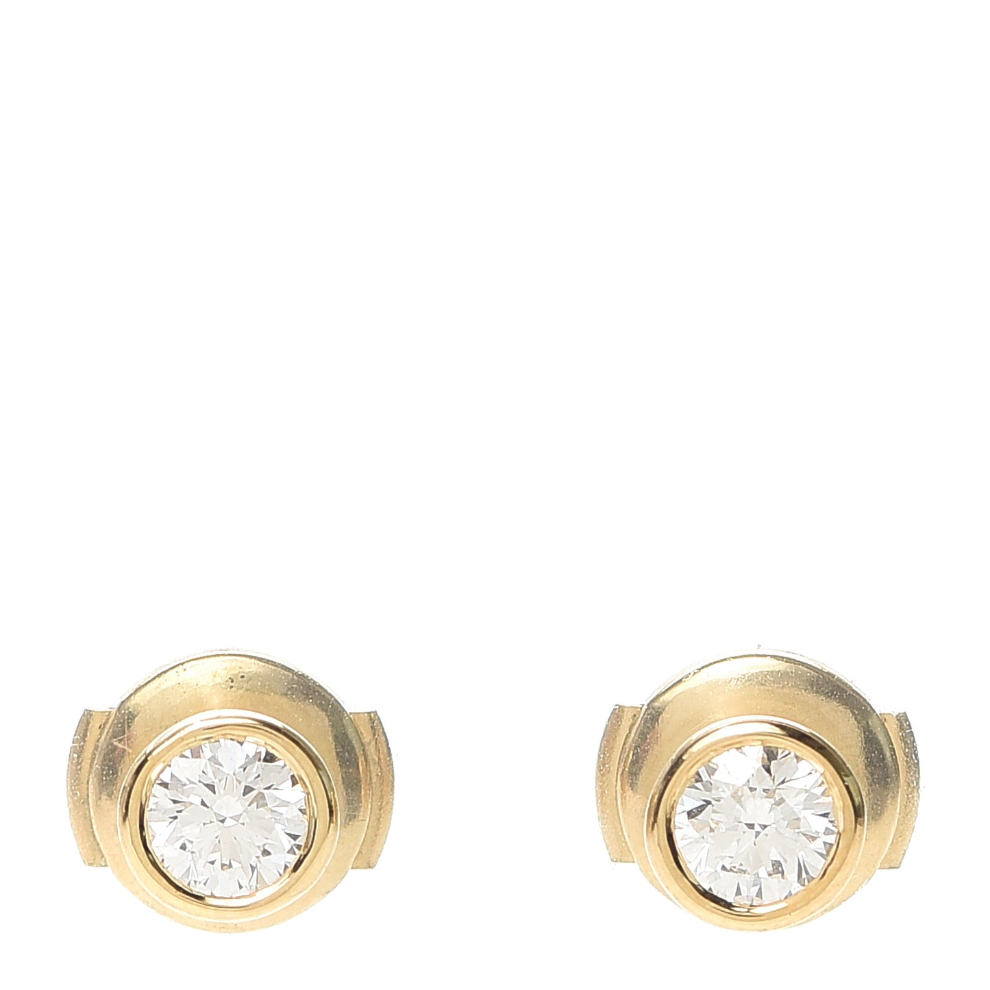 18K Yellow Gold Diamond .50ctw Elsa Peretti Diamonds By The Yard Earrings