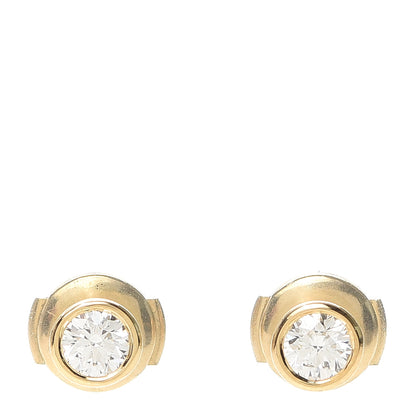 Tiffany 18K Yellow Gold Diamond .50ctw Elsa Peretti Diamonds By The Yard Earrings 1 of 5