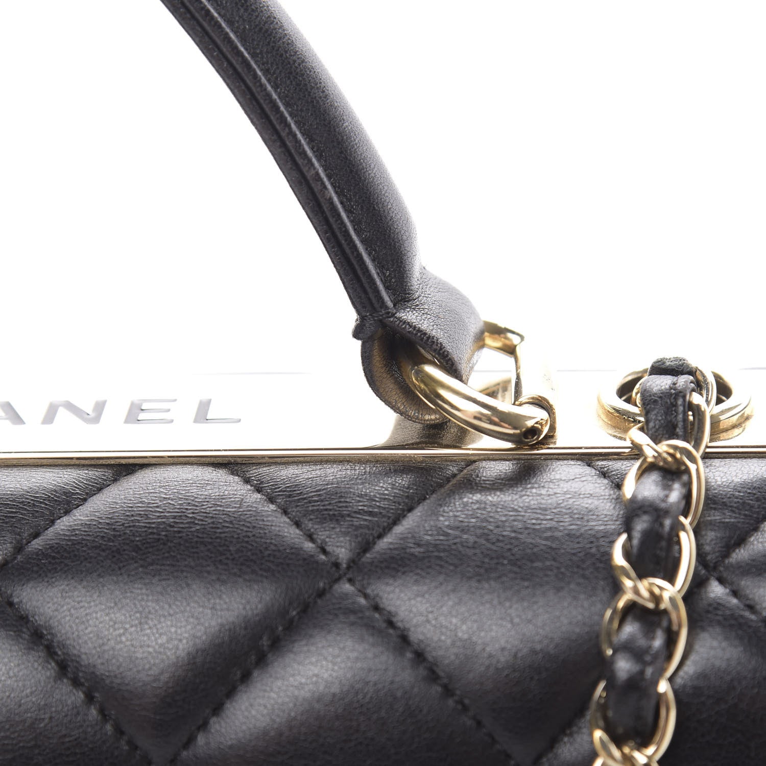 Chanel Lambskin Quilted Medium Trendy CC Flap Dual Handle Bag Black 15 of 15