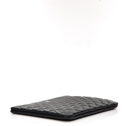 Chanel Caviar Quilted Medium Cosmetic Case Black 4 of 8