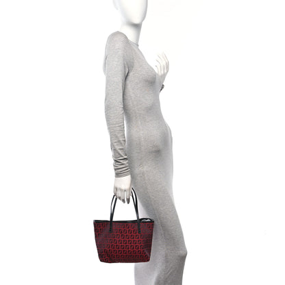 Fendi Zucchino Tote Red Black 2 of 14