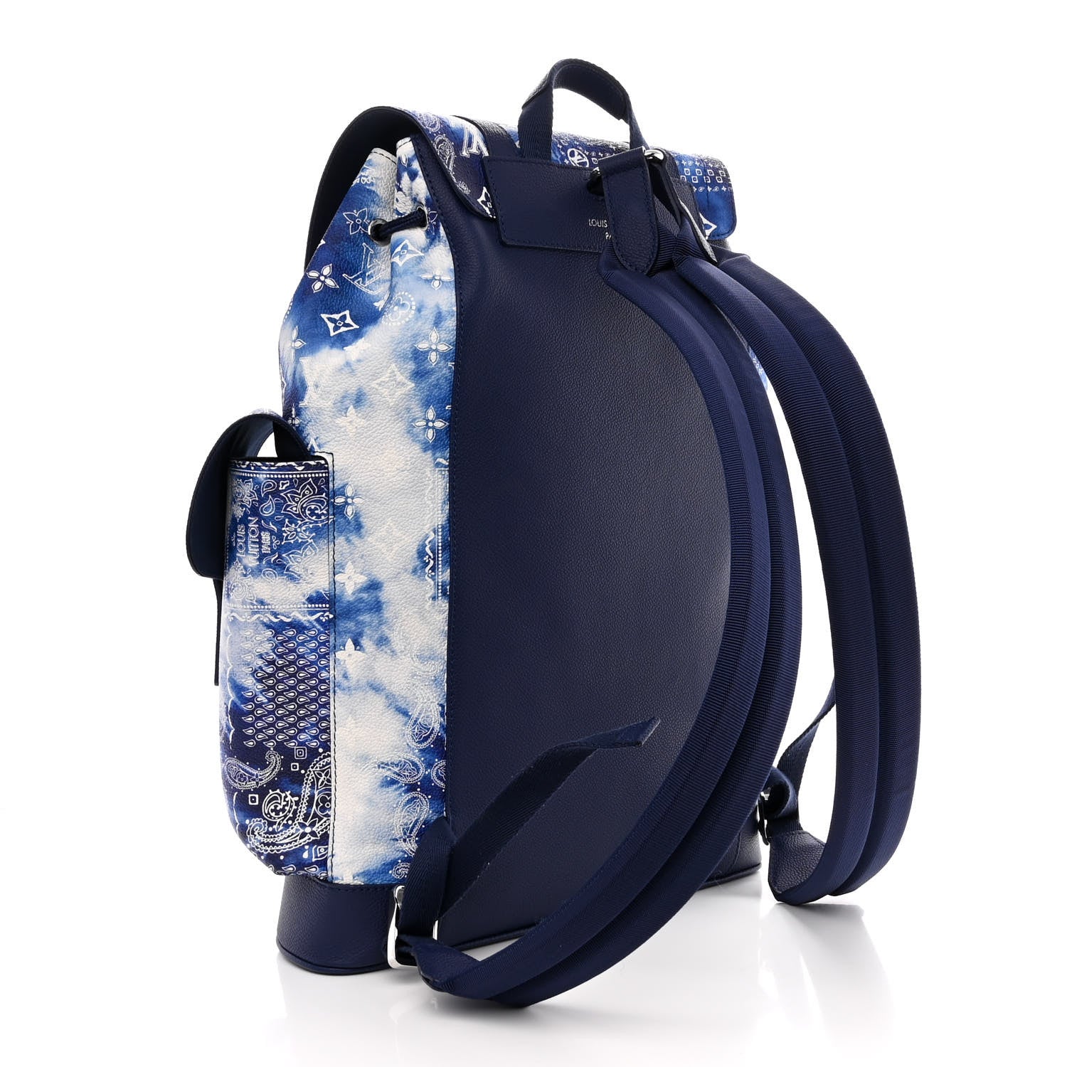 louis vuitton backpack navy blue Louis Vuitton Cowhide Monogram Bandana Christopher MM Backpack Blue 1349071 – FASHIONPHILE