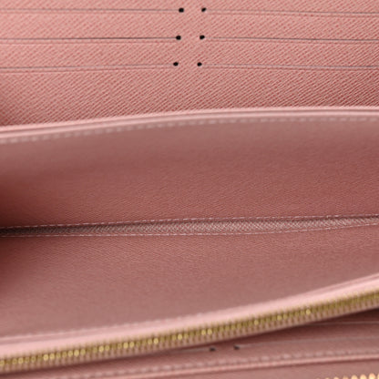 Louis Vuitton Damier Ebene Zippy Wallet Rose Ballerine 5 of 9