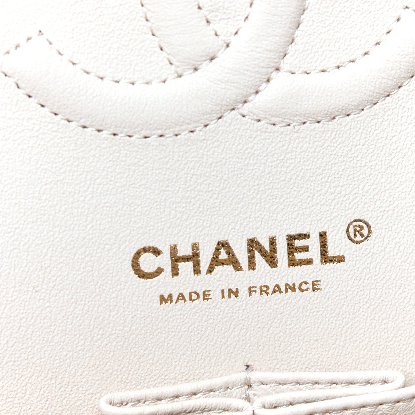 Caviar Quilted Medium Double Flap Beige Clair