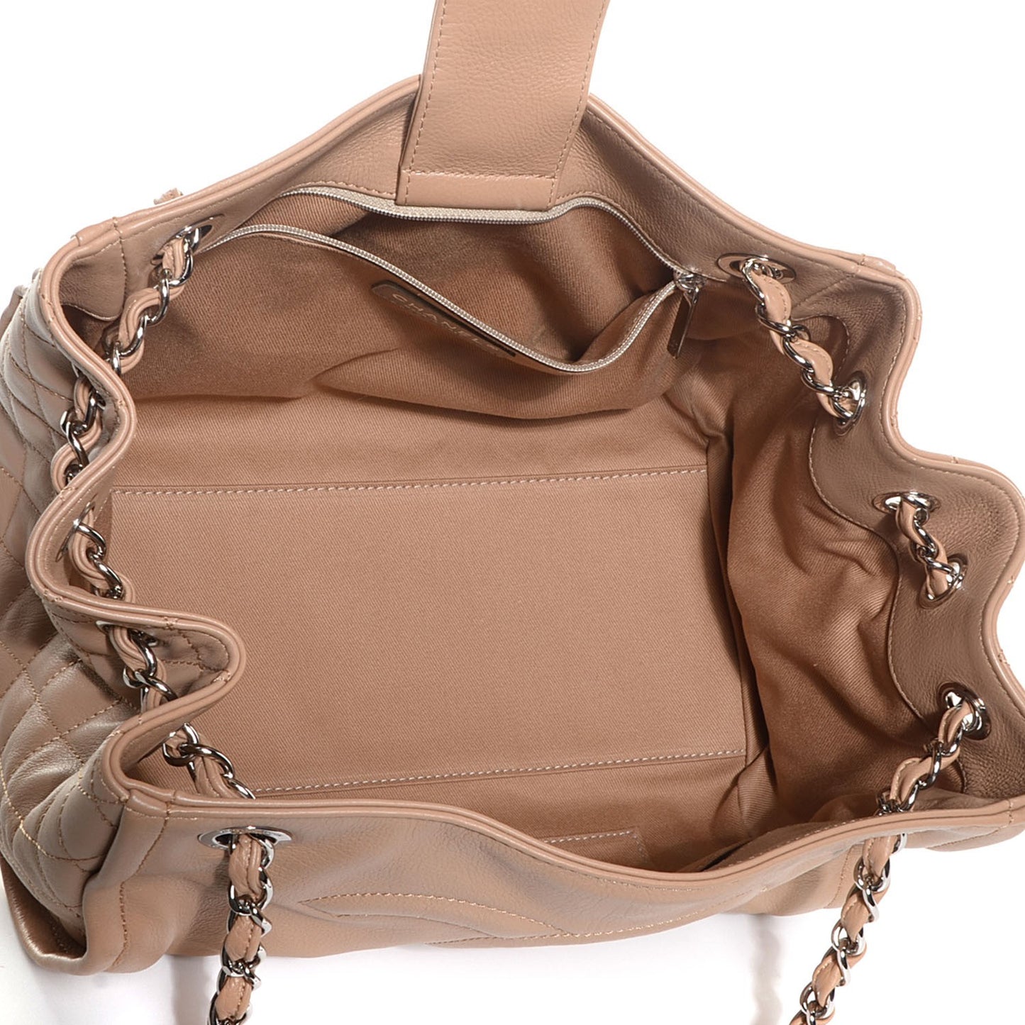 Calfskin Executive Large Bowler Dark Beige