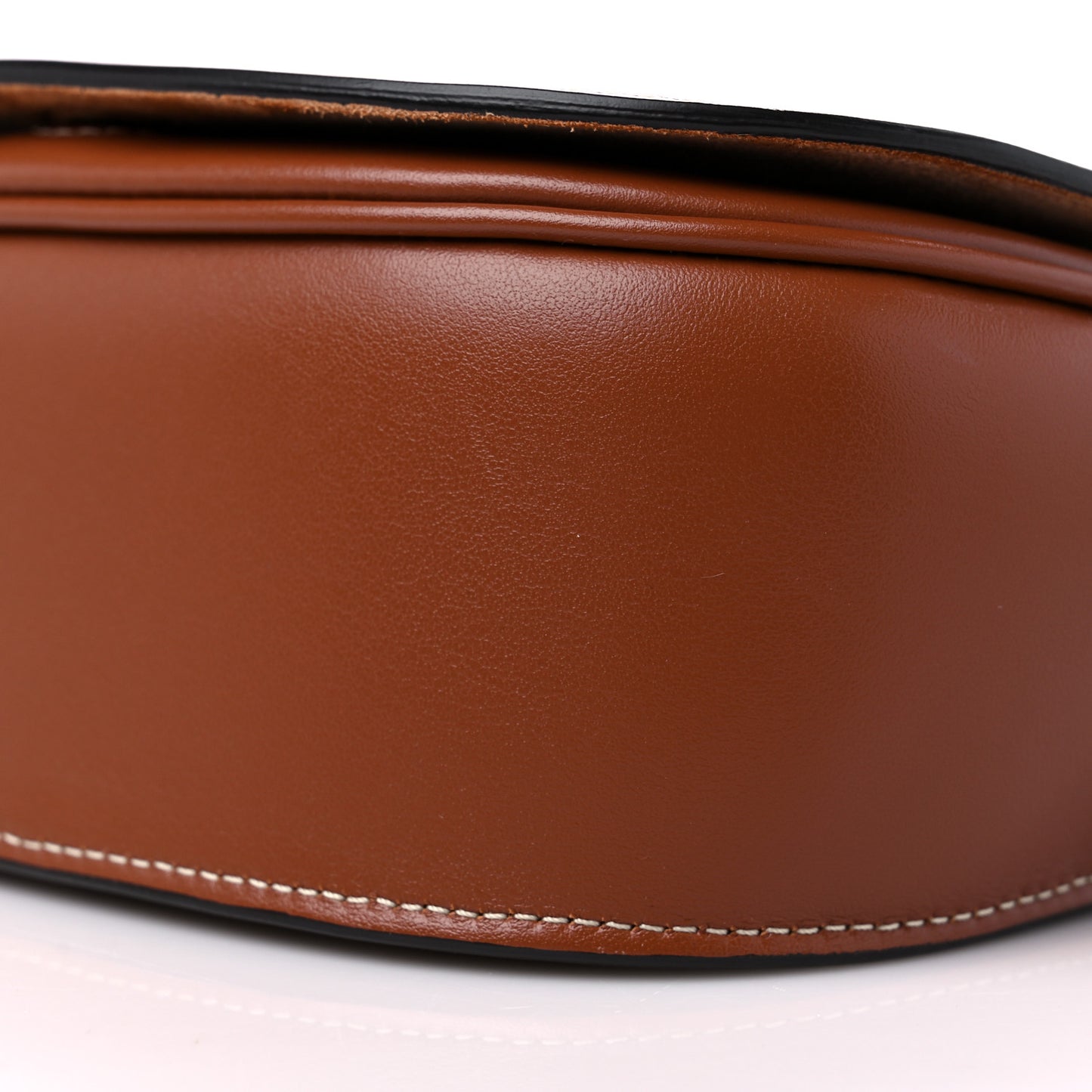 Smooth Calfskin Cuir Triomphe Folco Crossbody Bag Tan