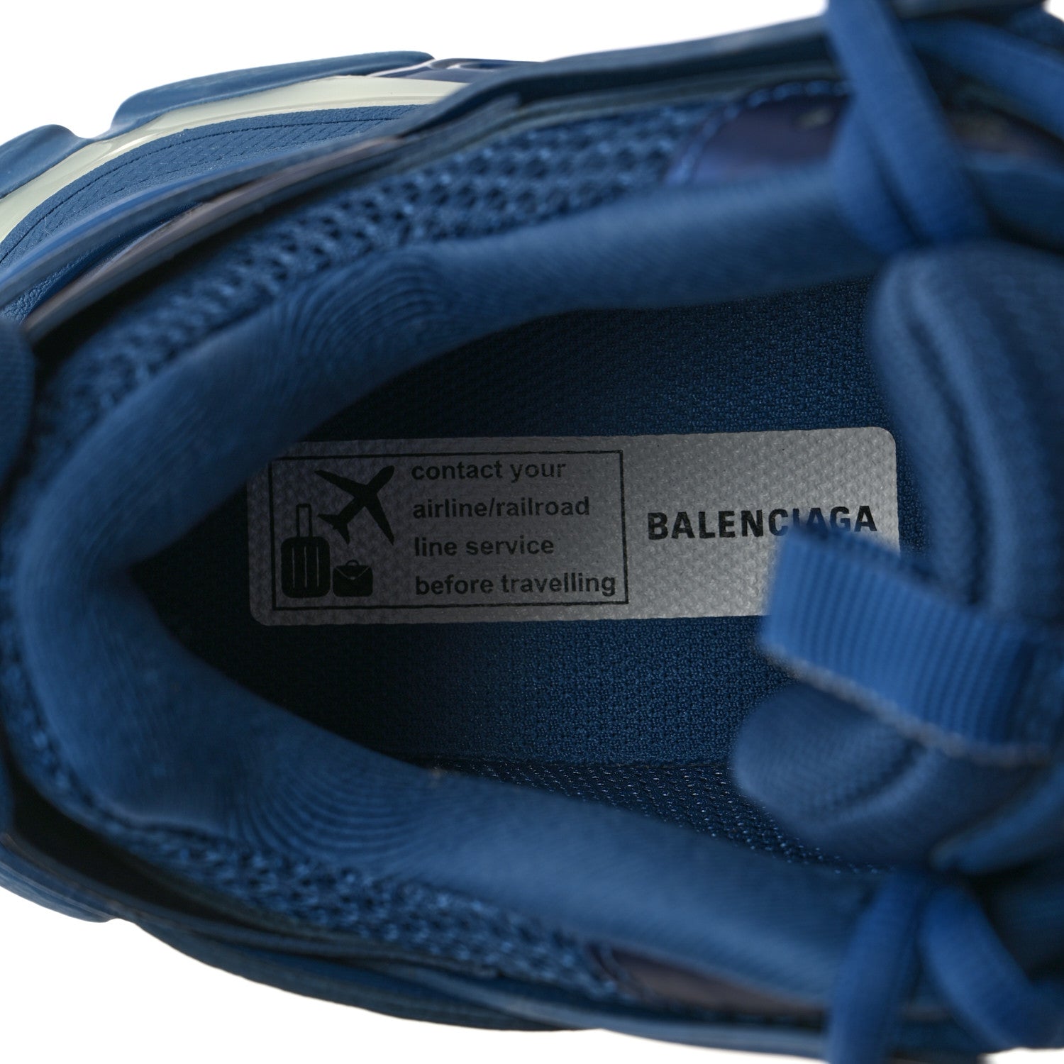 Balenciaga Mesh Nylon Mens Track LED Sneakers 40 Blue Grey White 6 of 9