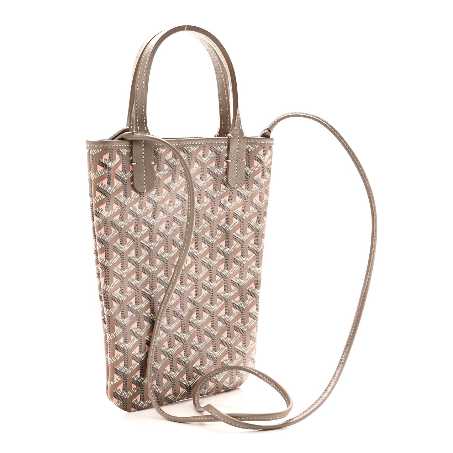 Goyardine Poitiers Claire Voie Tote Grege Powder Pink