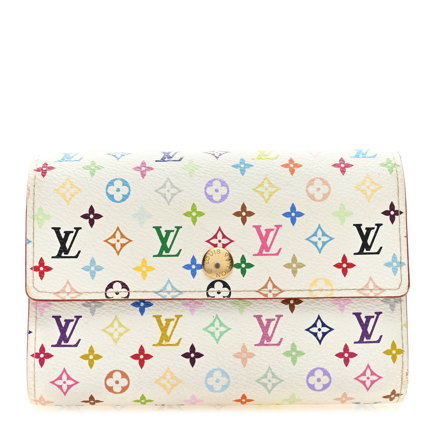 Louis Vuitton Monogram Multicolor Alexandra Wallet White 1 of 6