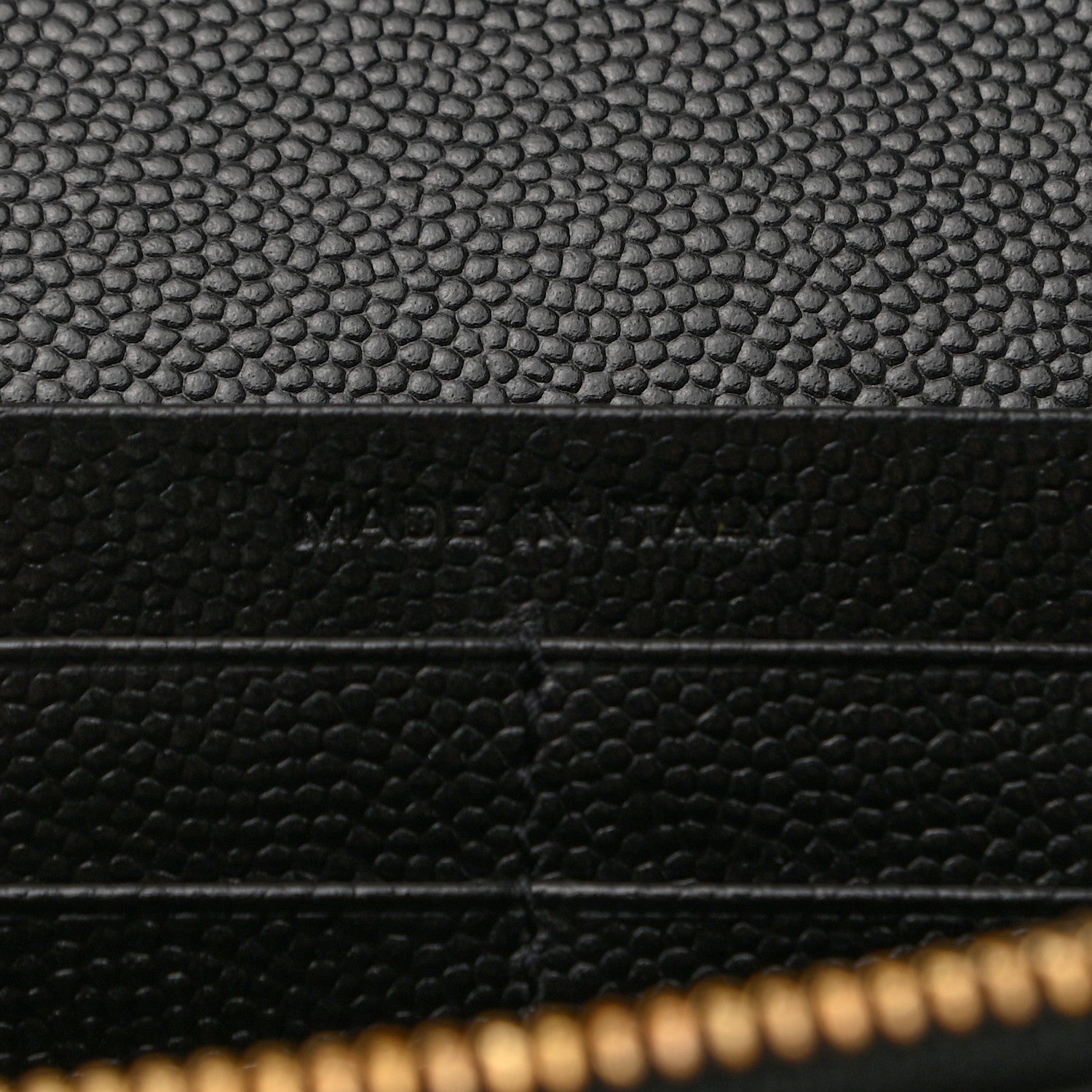 Saint Laurent Grain De Poudre Matelasse Chevron Monogram Flap Wallet Black 7 of 9
