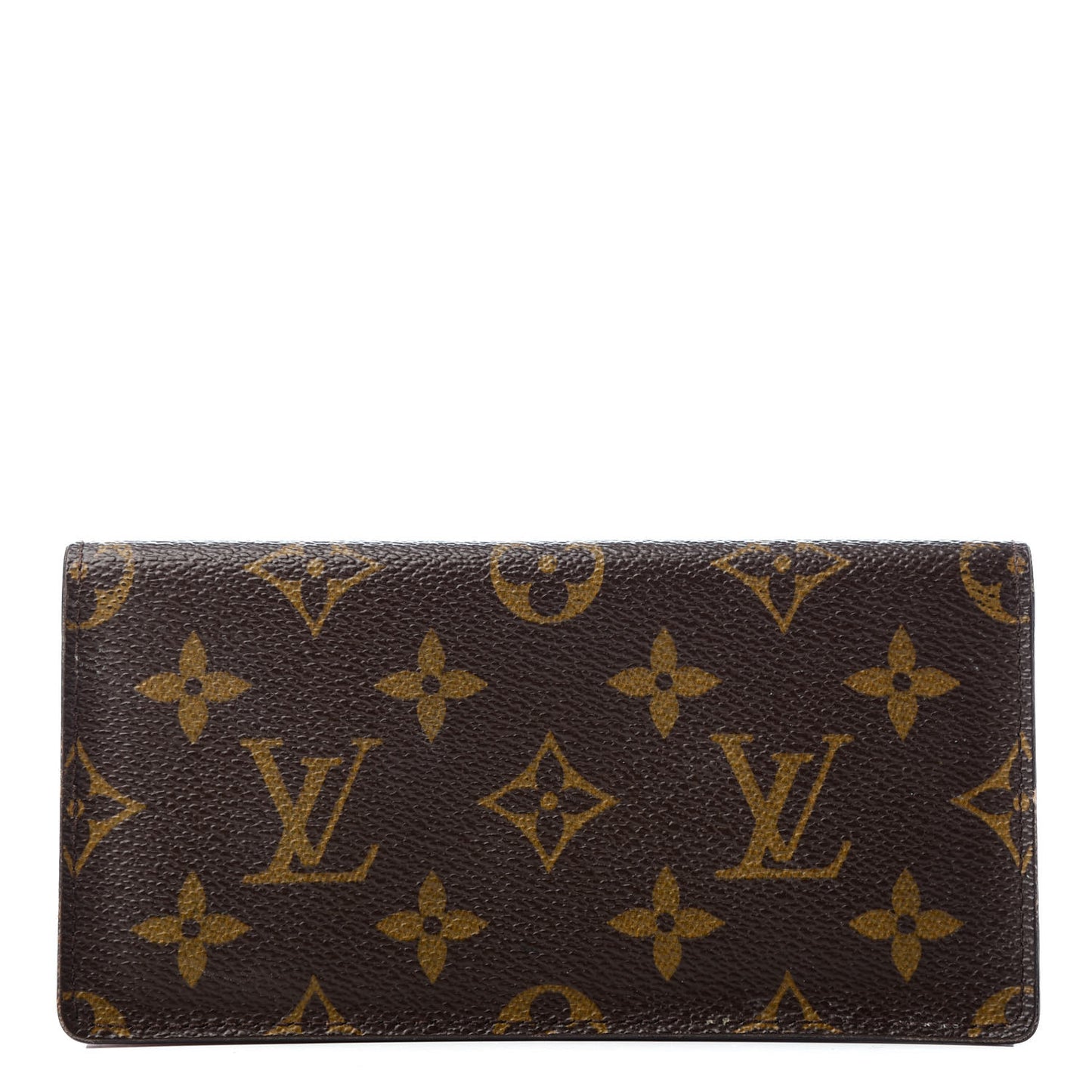 Monogram Simple Checkbook Holder Wallet Cover