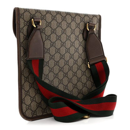 Gucci GG Supreme Monogram Web Medium Neo Vintage Flap Messenger Bag Beige New Acero 3 of 13