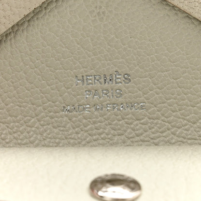 Hermes Chevre Mysore Calvi Duo Card Case Beton 6 of 7