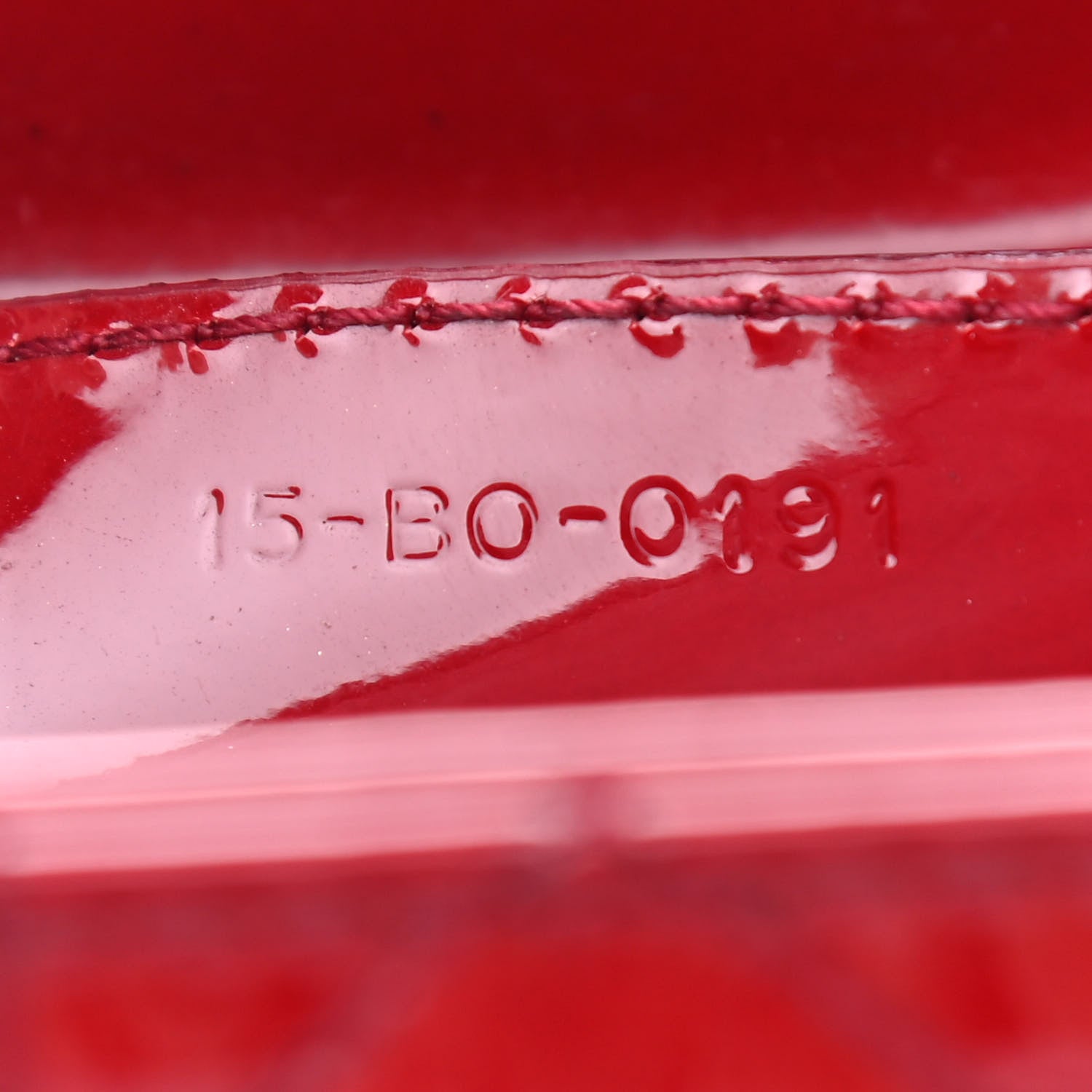 Christian Dior Patent Cannage Medium Lady Dior Red 7 of 11