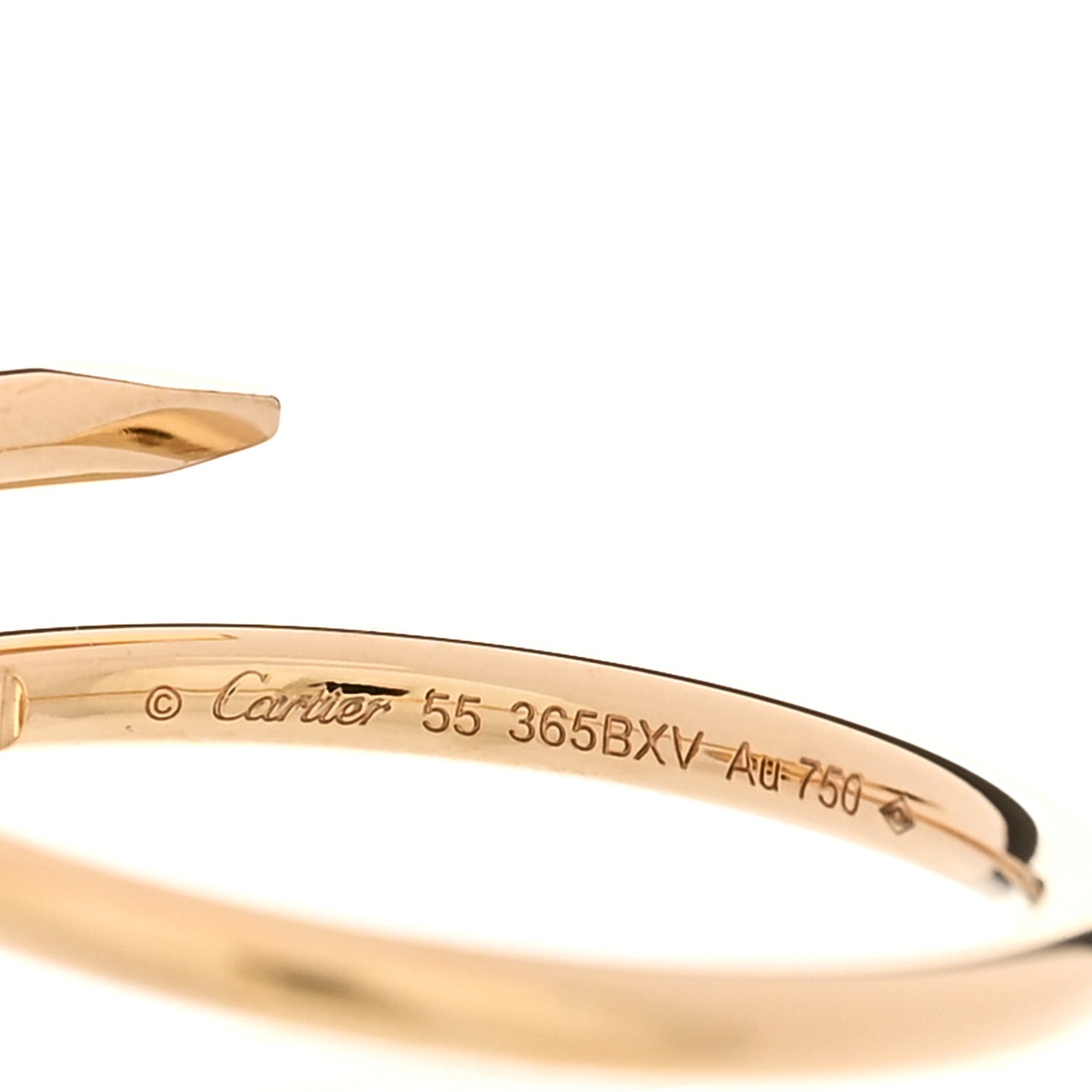 18K Yellow Gold Small Juste Un Clou Ring 55 7.25