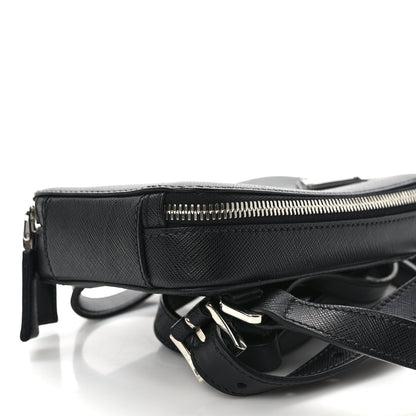 Prada Saffiano Harness Crossbody Travel Pouch Black 8 of 8