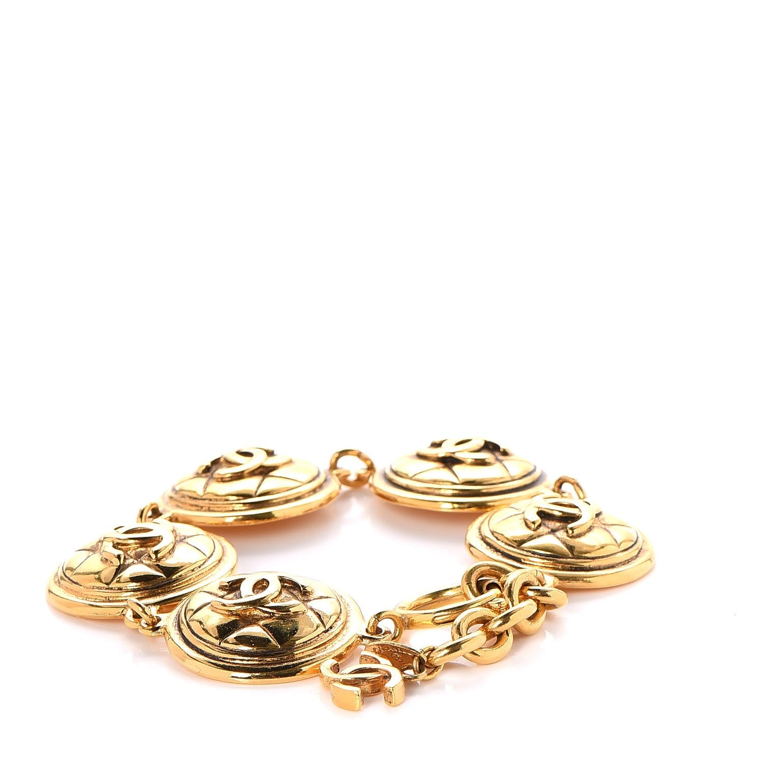 Chanel CC Medallion Bracelet Gold 3 of 4