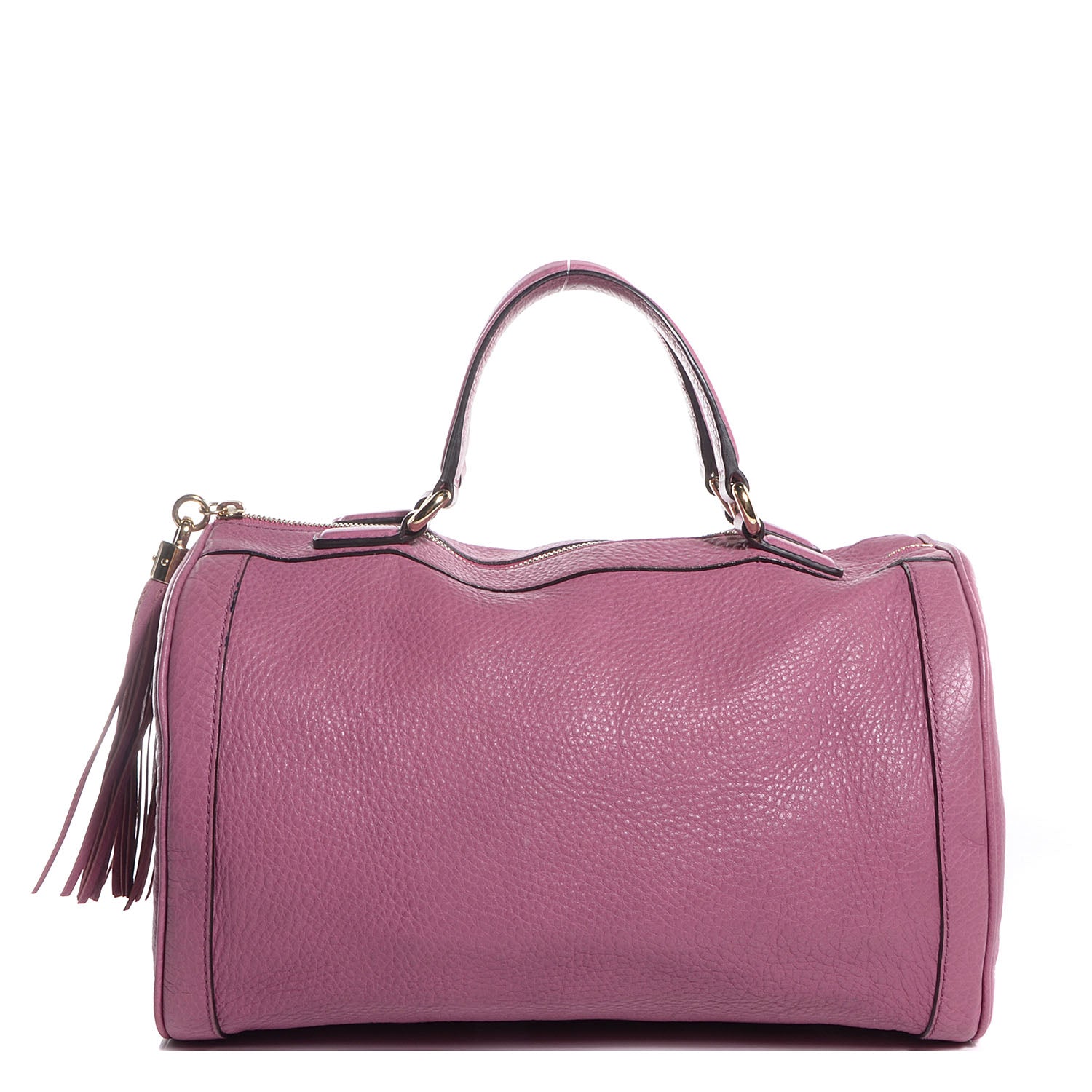 Gucci Pebbled Calfskin Medium Soho Boston Fresia Rose 1 of 7