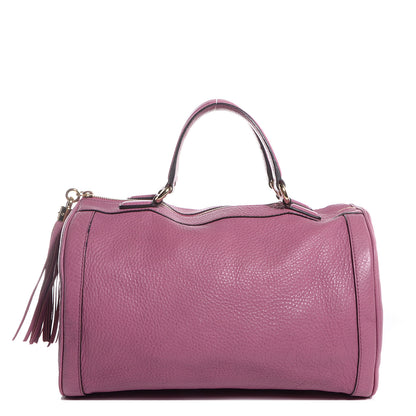 Gucci Pebbled Calfskin Medium Soho Boston Fresia Rose 1 of 7