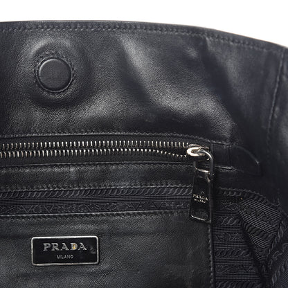 Prada Soft Calfskin Shopping Tote Black 7 of 14