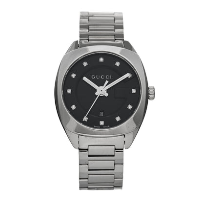 Gucci Stainless Steel Diamond 29mm GG2570 Quartz Watch Black 1 of 4