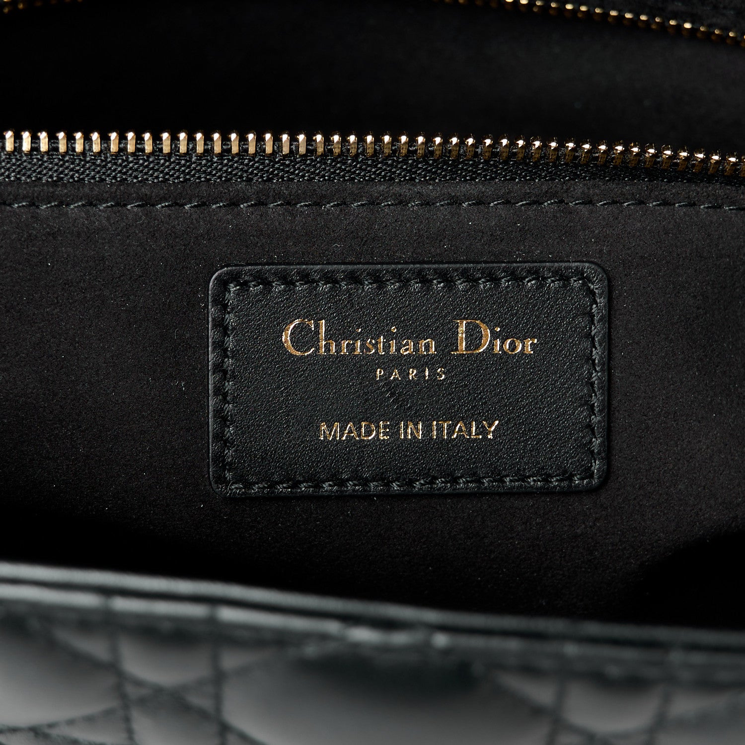 Christian Dior Lambskin Cannage Large Lady Dior Black 6 of 11