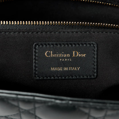 Christian Dior Lambskin Cannage Large Lady Dior Black 6 of 11