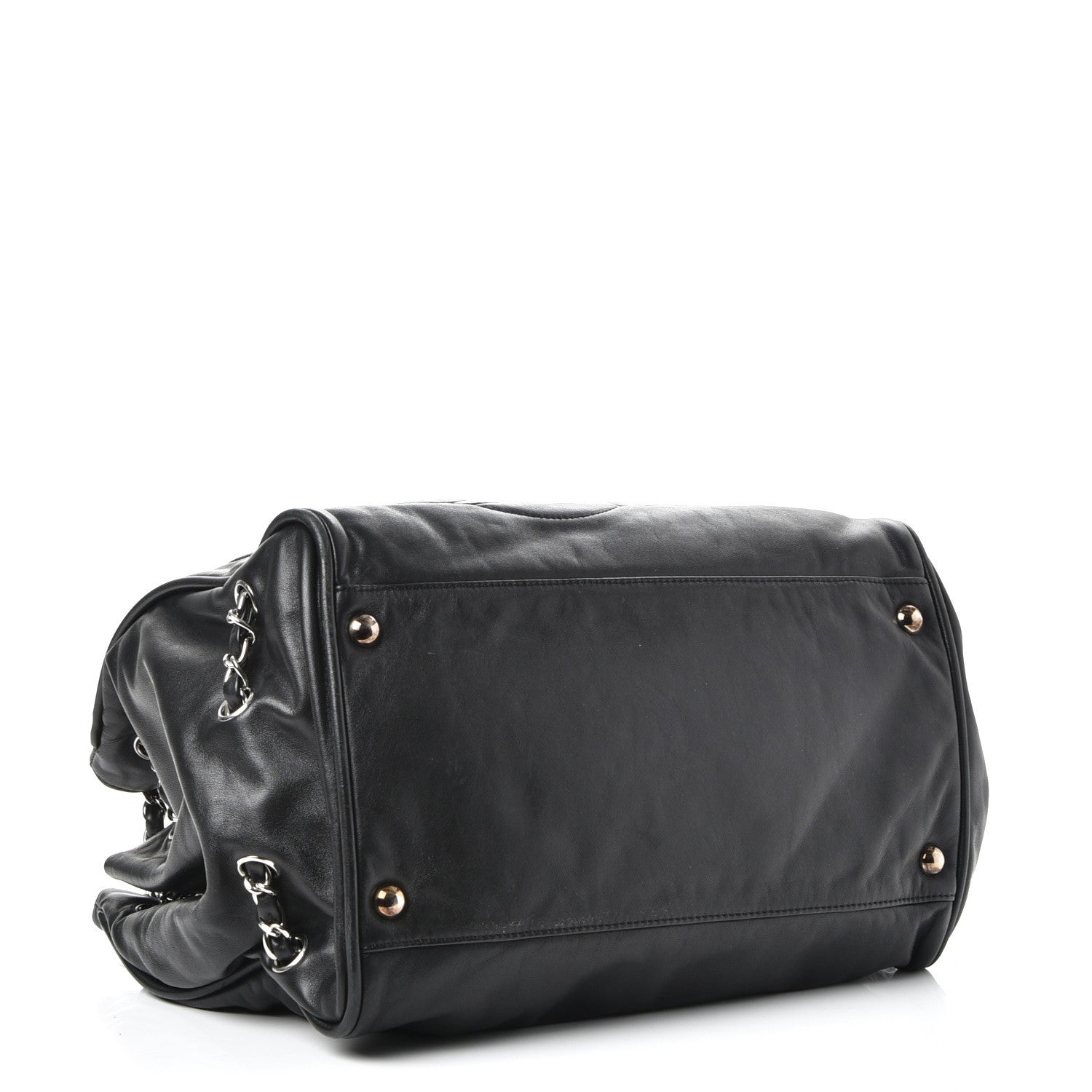 Chanel Calfskin Diagonal Ligne Tote Black 5 of 11