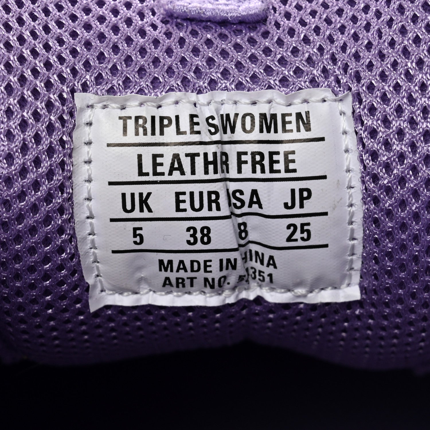 Balenciaga Fabric Mesh Clear Sole Womens Triple S Sneakers 38 Light Lilac White 6 of 9