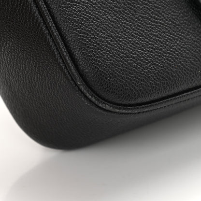 Burberry Soft Grain Calfskin Small Buckle Zip Bag Black 14 of 17