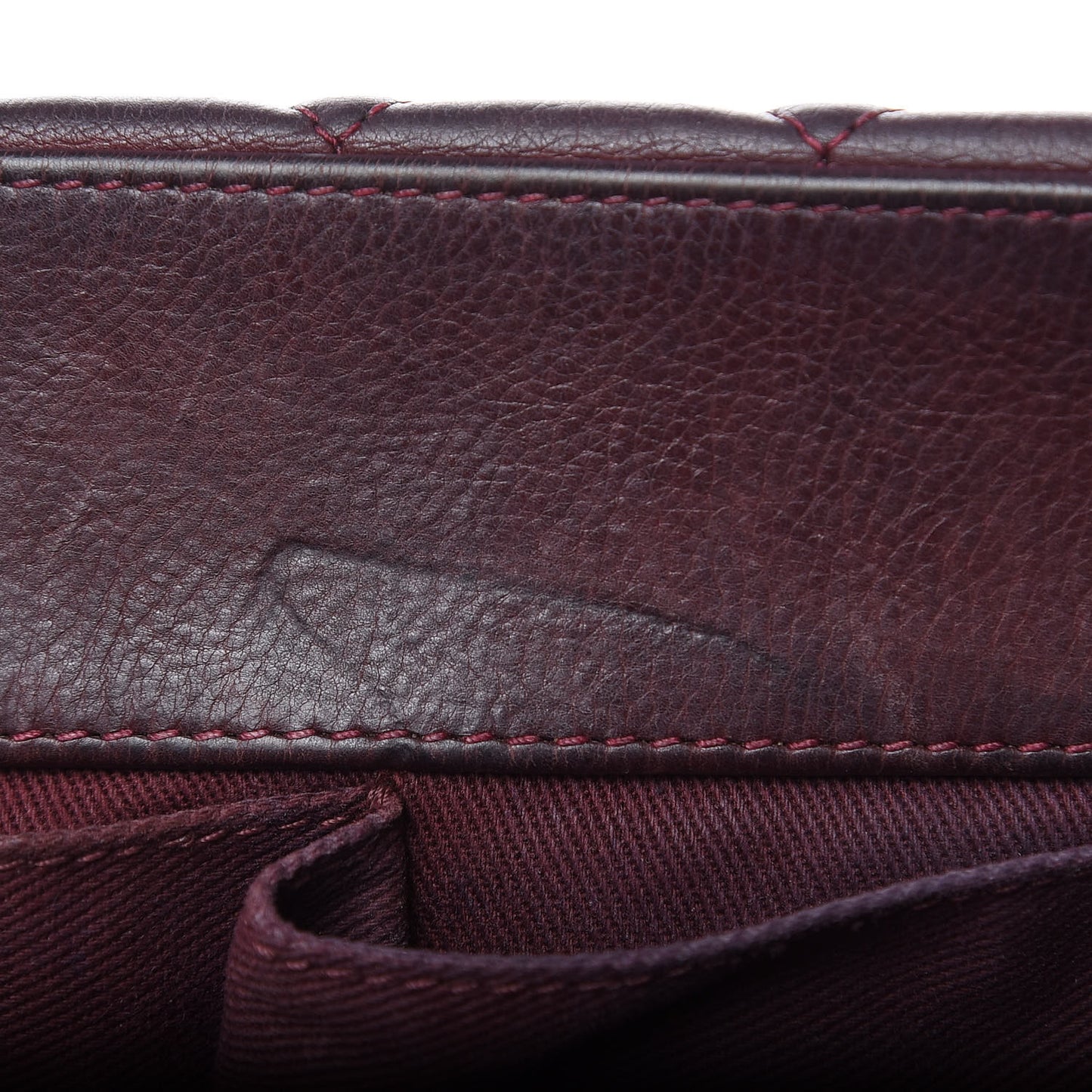 Calfskin Quilted Istanbul Accordion Flap Burgundy